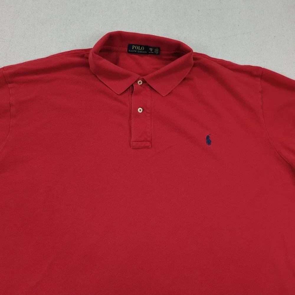 Polo Ralph Lauren Shirt Mens 3XB Red Casual Preppy Office XXXL Big